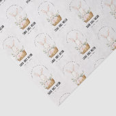 可愛エレガントいバニーのフローラ子供の誕生日 薄葉紙 (詳細)