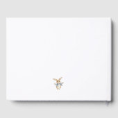 可愛エレガントいバニー・キッド復活祭3回目の誕生日パーティー ゲストブック (裏面)