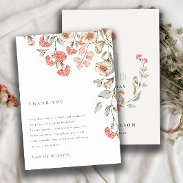 可愛エレガントいピンクの花リース任意の年齢誕生日 サンキューカード