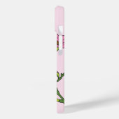 可愛エレガントいピンクの花柄 Case-Mate iPhoneケース (裏面 / 左)