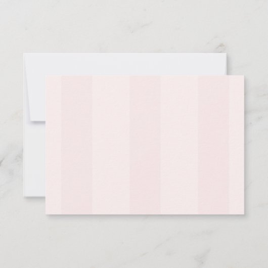 可愛エレガントいピンクコケット弓卒業 サンキューカード (裏面)