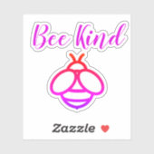 可愛エレガントいピンクパープルビーやさしい（昆虫）マルハナバチ シール (シート)