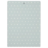 可愛エレガントいブルーベアーバルーンボーイズモノグラム クリップボード (裏面)