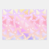 可愛エレガントいホログラフィッククリスマスパターン ラッピングペーパーシート (正面2)