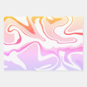 可愛エレガントいホログラフィッククリスマスパターン ラッピングペーパーシート (正面)