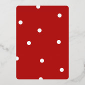 可愛エレガントいメリークリスマスカスタム写真 箔シーズンカード (裏面)