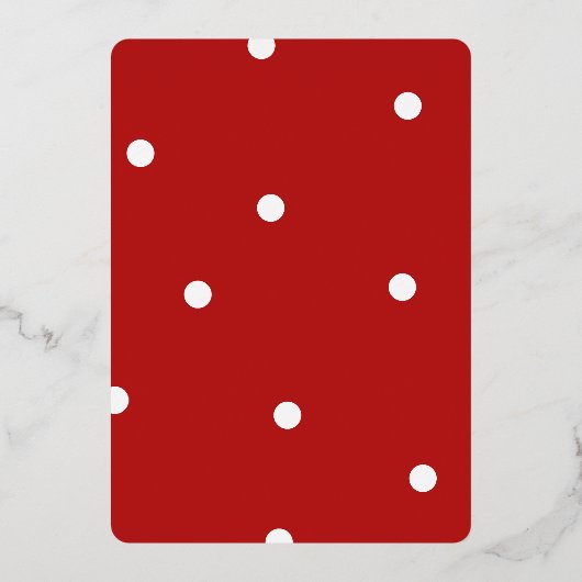 可愛エレガントいメリークリスマスカスタム写真 箔シーズンカード (裏面)