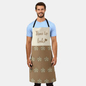 可愛エレガントいモダン柄エプロン エプロン (着用した状態)