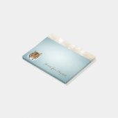 可愛エレガントいラブスタイリッシュル，タイガー，個人化 ポストイット (アングル)