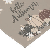 可愛エレガントいレトロ秋の黒牡丹 – 花 ショートテーブルランナー (コーナー)