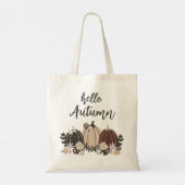 可愛エレガントいレトロ秋の黒牡丹 – 花 トートバッグ (裏面)