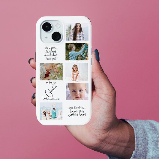 可愛エレガントい写真記念おばあちゃんが大好き Case-Mate iPhoneケース