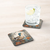 可愛エレガントい太いアヒルヴィンテージフローラ コースター (右側)