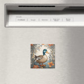 可愛エレガントい太いアヒルヴィンテージフローラ マグネット (インサイチュ (食洗機))