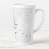 可愛エレガントい女性 |女の子ボス |グレー カフェラテマグ (右)