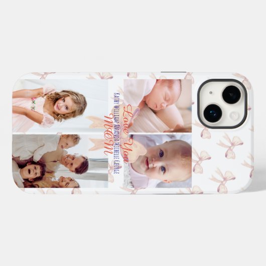 可愛エレガントい形見がお母さん愛する日 Case-Mate iPhoneケース (裏面 (横))