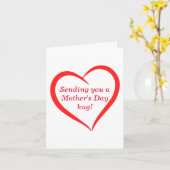 可愛エレガントい心のこもったハグ母の日 カード (黄色い花)