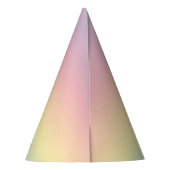 可愛エレガントい最初の誕生日金ゴールドグリッターユニコーン パーティーハット (裏面)