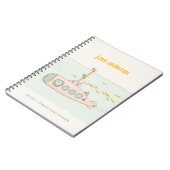 可愛エレガントい水中海底魚モノグラム ノートブック (左側)