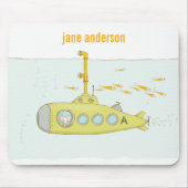 可愛エレガントい水中海底魚モノグラム マウスパッド (正面)