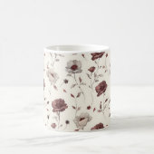 可愛エレガントい洗練さ素朴れたロマンチックフローラ コーヒーマグカップ (中央)