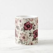 可愛エレガントい洗練さ素朴れたロマンチックフローラ コーヒーマグカップ (中央)