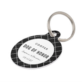 可愛エレガントい犬パーソナライズされたの結婚愛犬 ペット　ネームタグ