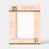 可愛エレガントい猫記念館 レーザー彫刻フレーム (正面)