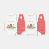 可愛エレガントい赤納屋周囲の庭農場動物の赤ちゃんシャワー フェイバーボックス (折り畳みなし)