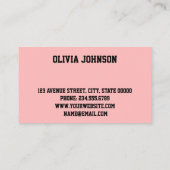 可愛エレガントい ロイヤリティカード (裏面)