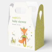 可愛エレガント素朴いウッドランドおもしろいキツネベビーシャワー フェイバーボックス (オープン)