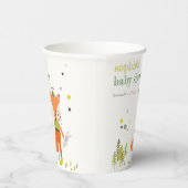 可愛エレガント素朴いウッドランドおもしろいキツネベビーシャワー 紙コップ (右)