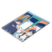 可愛カジュアルいシティーカップル ノートブック (左側)