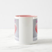 可愛カスタマイズい名前&プレゼント用の写真 ツートーンマグカップ (中央)