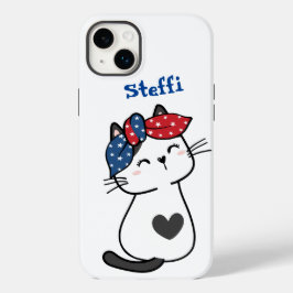可愛カスタマイズい眠い白猫 Case-Mate iPhone 14 PLUSケース