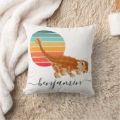 可愛カスタムいパーソナライズされた恐竜の赤ちゃんシャワー クッション (ブランケット)