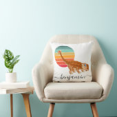 可愛カスタムいパーソナライズされた恐竜の赤ちゃんシャワー クッション (椅子)