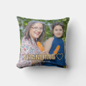 可愛カスタムいフォトキープサケおばあちゃん母の日 クッション (正面)
