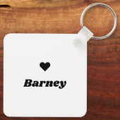 可愛カスタムいフォトペットドッグ名 キーホルダー (裏面)