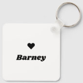 可愛カスタムいフォトペットドッグ名 キーホルダー (裏面)