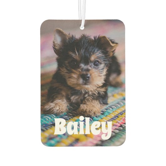 可愛カスタムいペットの写真 カーエアーフレッシュナー (裏面)