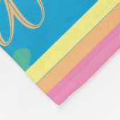 可愛カスタムいモダンボホフラワー愛する理由 フリースブランケット (角)