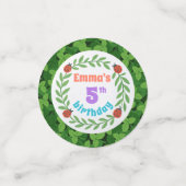 可愛カスタムいラディバグ&リーフ5誕生日 コンフェッティ (スモール正面)