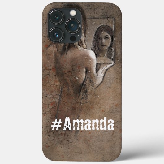 可愛カスタムい写モノグラムの真の女性アートシック Case-Mate iPhoneケース (裏面)