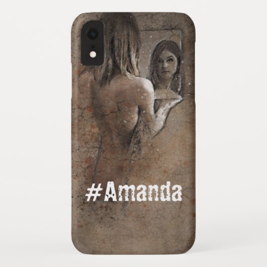 可愛カスタムい写モノグラムの真の女性アートシック Case-Mate iPhoneケース (裏面)