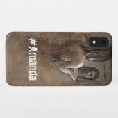 可愛カスタムい写モノグラムの真の女性アートシック Case-Mate iPhoneケース (裏面(横))