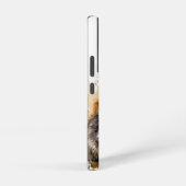 可愛カスタムい可愛いアライグマ夫婦ラブアニマル SAMSUNG GALAXYケース (右側面)