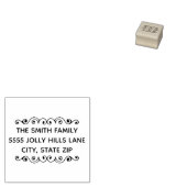 可愛カスタムい手描き姓差出人住所 ラバースタンプ (押印)