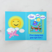 可愛カスタムい早くグリーティングカード。 カード (内部)