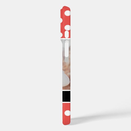 可愛カスタムい水玉模様パーソナライズされた写真 Case-Mate iPhoneケース (裏面 / 左)